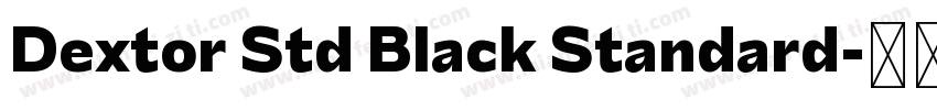 Dextor Std Black Standard字体转换